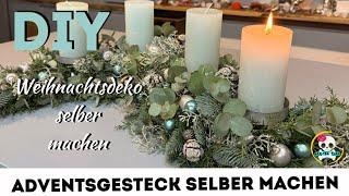 DIY - Advent arrangement simply make yourself | Christmas decoration (elongated Advent arrangement)