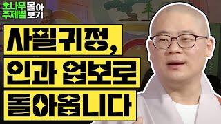 사필귀정, 모든 것은 인과 업보로 돌아옵니다! [광우스님 소나무 주제별 몰아보기]