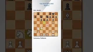 Caruana, Fabiano vs Giri, Anish | Tata Steel Chess 2025 | Round 4#TataSteelChess2025 #chess