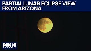 Partial lunar eclipse from Phoenix