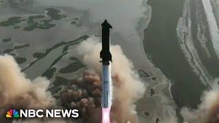 SpaceX Starship comes apart in test flight