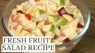 FRUIT SALAD RECIPE WITH FRESH FRUITS ( Filipino Food Dessert )