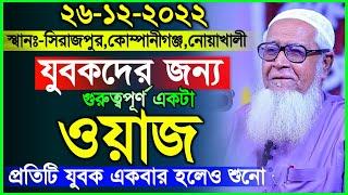 ২৬/১২/২০২২ যুবকদের জন্য গুরুত্বপূর্ণ একটা ওয়াজ | লুৎফর রহমান | Lutfur Rahman Waz 2022, Holy Vision