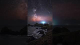 The Milky Way Core & The Comet ️ #milkyway #comet #cornwall #uk #nightphotography