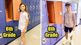 BACK TO SCHOOL | MIDDLE SCHOOL 6th and 8th GRADE LOCKERS, CLASS SCHEDULES, and SCHOOL TOUR