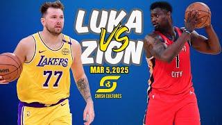 Lakers vs Pelicans! Luka Doncic and Zion *GO OFF *