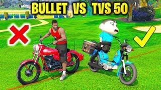 Shinchan vs Franklin  Bullet vs Tvs 50 in Gta5 | Happy Gamer