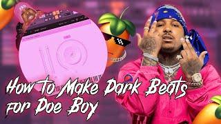 How To Make Dark Beats for DOE BOY (Doe Boy, 808 Mafia) | FL Studio 20 Tutorial