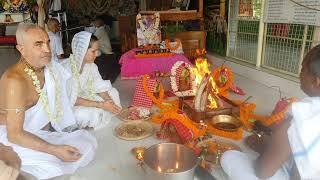 Vivaha Yajna, Shakti Tattva das Tejaswini devi dasi, Mayapur ISKCON Ganga