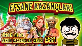 SLOT OYUNLARI HAYRİ SİZDEN GELENLER SERİSİ #361 REKOR KAZANÇLAR  #slotoyunları #slot