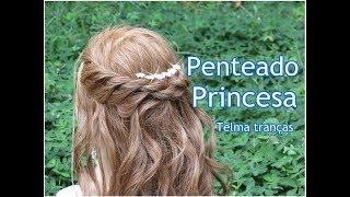 Penteado Princesa para cabelo solto, coiffure sur cheveux lachés - Telma tranças