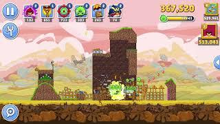 Angry Birds Friends Level 9 Tournament 1457 three stars NO POWER-UP walkthrough 2024-10-07