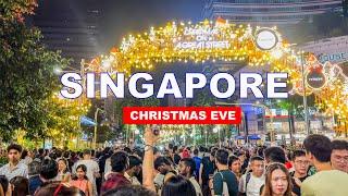 Singapore Christmas Eve Countdown and Celebration at Orchard Road | 4K HDR Travel Video