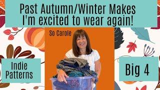 Past Autumn/Winter makes I can't wait to wear again - Indie & Big 4 Patterns!