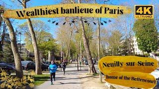 [4K] Neuilly-sur-Seine: Paris' Wealthiest Suburb Walking Tour ‍️Liliane Bettencourt's town 