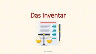 Buchführung - Das Inventar