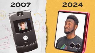 2007 Flip Phone vs. 2024 Flip Smartphone