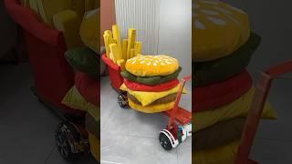 NATASHA's brother made french fry and burger design  car  #shorts #usa