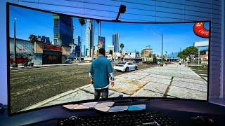 GTA 5 Modded on PC Looks AMAZING on a 45" LG UltraWide OLED | LG45GS96QB RTX HDR Gameplay