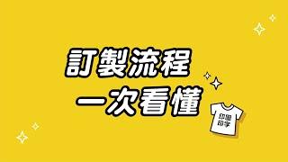 【客製化衣服印刷】印刷訂製流程  團服班服看這裡！｜鹿意印刷工作室