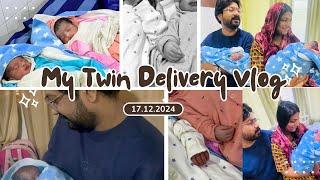 നിങ്ങൾ എല്ലാവരും പറഞ്ഞ പോലെ Twins ആണ് ️ My Twin Delivery Vlog Remi Raees | Delivery Vlog