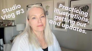 Starting an art business in my 50's, Studio Vlog #3. What have I been working on? Let's catch up!