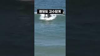 서핑보드에서 물구나무 서기 #양양서핑학교 #낙산햐수욕장서핑 #서핑강습 #서프트레이닝 #가을서핑 #겨울서핑 #서프트레이닝코스 #STC #물구나무