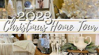 2023 Christmas Home Tour! Shabby Chic Farmhouse Cottage Style