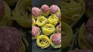 Когда нет времени долго готовить! Идеально - ГНЕЗДА С ФАРШЕМ! Вкусно и быстро! #рецепты