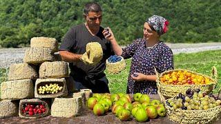 Hermits Harvested Fruit and Made Clay Storage Containers! An Ancient Way to Store Fruit for Winter