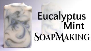 Drop Hanger Swirl Soap Making | Eucalyptus Mint