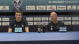 3. Liga | 6. Spieltag | SV Waldhof - VfL Osnabrück | Pressekonferenz nach dem Spiel