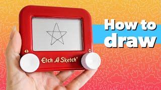 How to draw a star on an Etch A Sketch ⭐ Etch A Sketch drawing tutorial