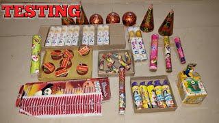 New Firecrackers Testing || Diwali Crackers Testing || CG KE EXPERIMENT ||