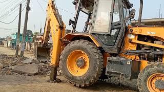 JCB working foundations/JCB breaking slab road at site part 3 way@الطريق إلى الجنة Road to Heaven
