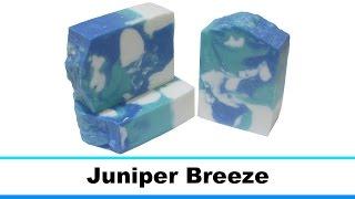 Juniper Breeze, Cold Process Soap Making and Cutting, 15th Loaf