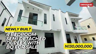 House for Sale in Lekki, Lagos Nigeria; Newly Built 4 Bedroom Semi Detached Duplex for Sale