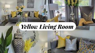 Trending Summer Decor/ Yellow Living Room Interior Design Trends and Ideas / Tropical Decor