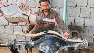 Accidentally Damaged Heavy Truck Rear Axle Housing Repair & Restoration in Pakistan