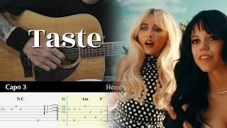 Taste - Sabrina Carpenter - Fingerstyle Guitar TAB Tutorial