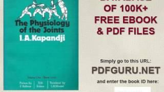 The Physiology of the Joints Upper Limb, Volume 1, 5e