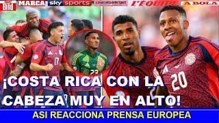  ASI REACCIONA PRENSA MUNDIAL a VICTORIA DE COSTA RICA vs PARAGUAY COPA AMERICA 2024