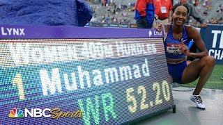 Dalilah Muhammad breaks world record in 400 hurdles at US Nationals | NBC Sports