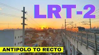 [4K] LRT-2 ANTIPOLO TO RECTO FULL VIRTUAL RIDE