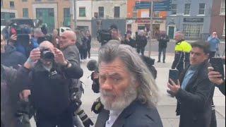 Gerry 'The Monk' Hutch leaving court