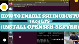 How to Enable SSH in Ubuntu 18.04 LTS | Install openssh-server