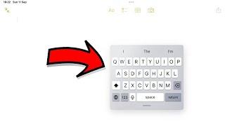 How to Disable the Floating Keyboard on My iPAD