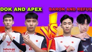 DOK AND APEX VS BARON AND REFUS @Dok922.#mangoliangoats#pubg#pmgc#mangolian team