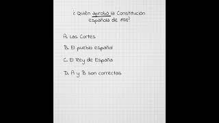 #constitucion #española #1978 #test #oposicion #opositores #preguntas #guardiacivil #PN