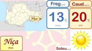 Weather forecast in Occitan language | Occitan | Occitània | Lo Temps | 15-October-2021